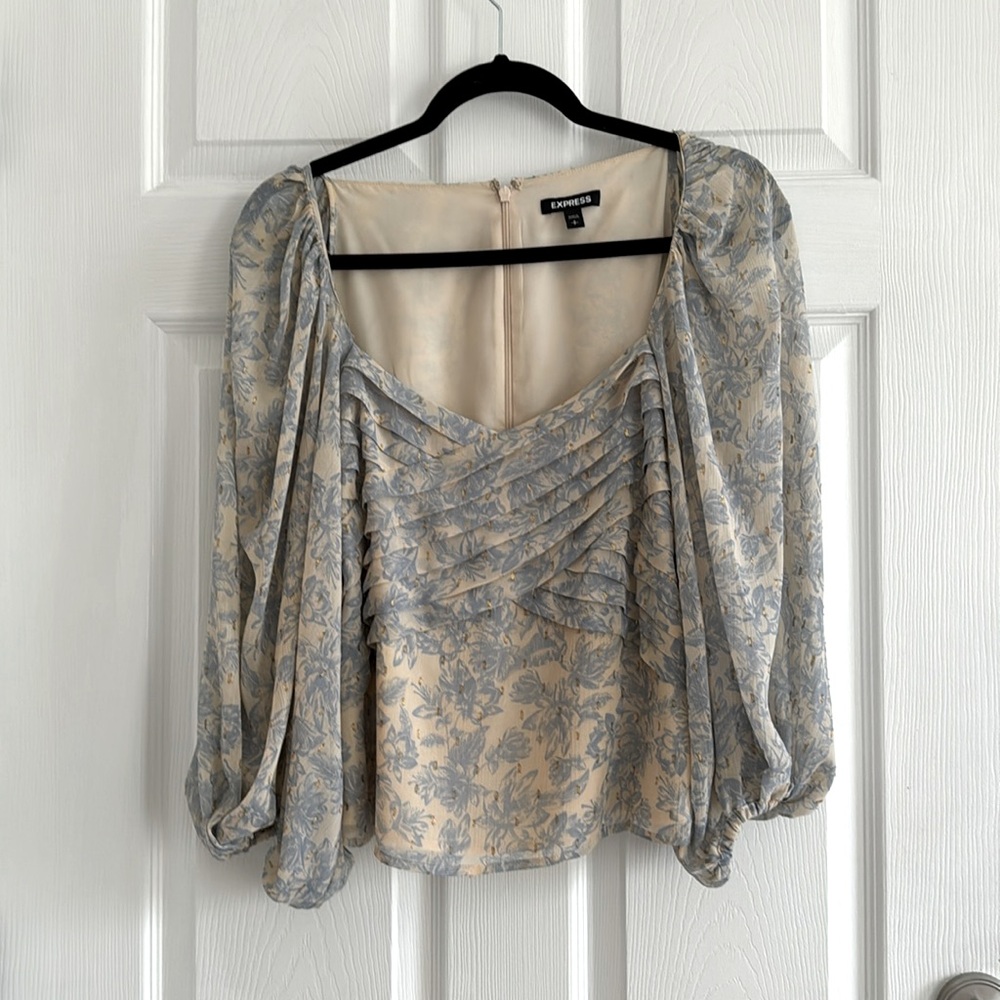 Express Balloon Sleeve Blouse Size S